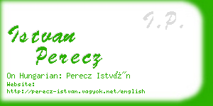 istvan perecz business card